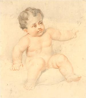 19th Century Watercolour - Little Baby