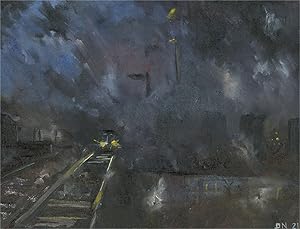 Daniel Nichols - 2021 Oil, Early Morning Train