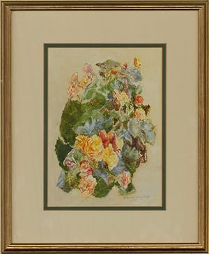 Aileen Wyllie (1903-1987) - 1981 Watercolour, Orange Roses