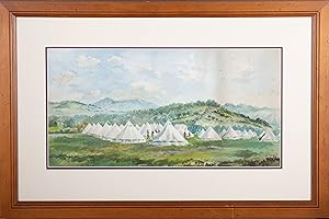 G.H. Stuart - Mid 20th Century Watercolour, Military Encampment