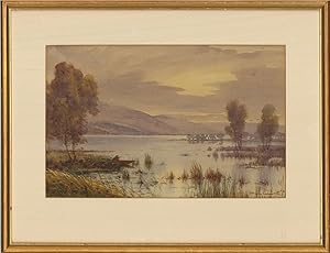 Herbert Henry Hughes Richardson (1882-1964) - Watercolour, Lakeside View