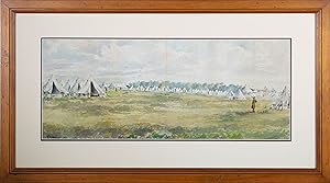 G.H. Stuart - Mid 20th Century Watercolour, Army Encampment