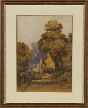 19th Century Watercolour - Country Lane