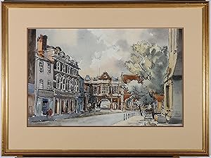Arthur Sheldon Phillips (1914-2001) - Framed watercolour, A Street Scene