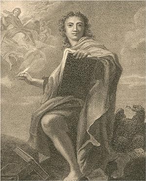 Louis Ruotte after Carlo Maratti - 1787 Stipple Engraving, Saint John