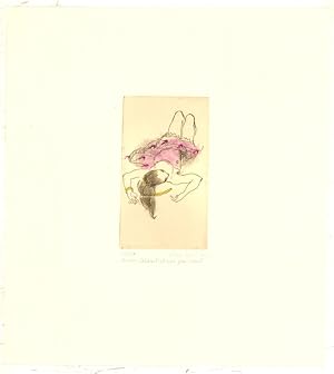 Bild des Verkufers fr Dina Larot (b.1942) - Signed Mid 20th Century Lithograph, The Young Girl zum Verkauf von Sulis Fine Art