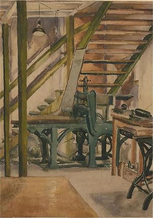 Patricia M. Rogers - Mid 20th Century Watercolour, Interior Scene