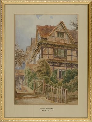 William Frederick Caswell RBSA - Early 20C Watercolour, Dormston, Evesham Way