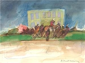 Seller image for Richard J.S. Young - Signed Contemporary Watercolour, The Horses for sale by Sulis Fine Art