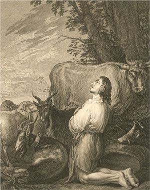 Jean Baptiste Michel after Salvator Rosa - 19thC Engraving, The Prodigal Son