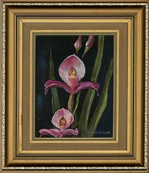 Colin Turner - Contemporary Oil, Pink Irises
