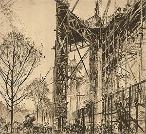 Bild des Verkufers fr After Sir Frank Brangwyn RA (1867-1956) - 1924 Photogravure, Scaffolding zum Verkauf von Sulis Fine Art