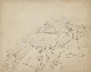 Early 20th Century Etching - Battle Scene