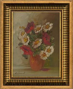 Signed Mid 20th Century Oil - Floral Study II