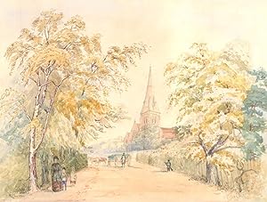 Late 19th Century Watercolour - Uckfield Street Scene