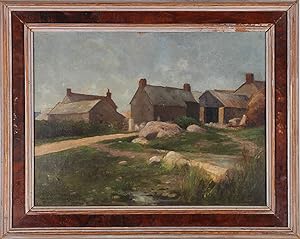 Bild des Verkufers fr Laurence Davies - Early 20th Century Oil, Countryside Farm zum Verkauf von Sulis Fine Art