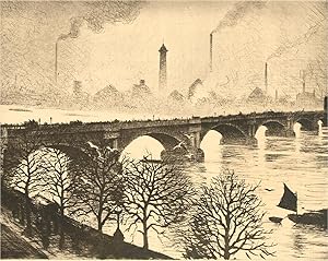 Seller image for After C.R.W. Nevinson ARA (1889-1946) - 1932 Photogravure, Waterloo Bridge for sale by Sulis Fine Art