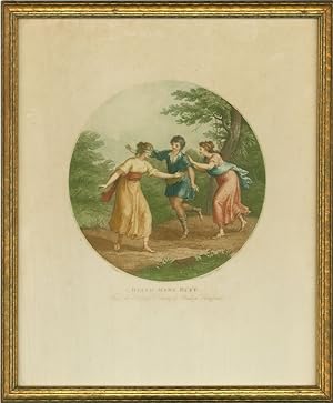 After Angelica Kauffman - Late 19th Century Aquatint, Blind Man's Buff