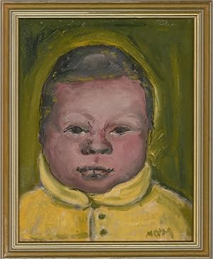 Imagen del vendedor de Mary O'Meara - 20th Century Oil, Boy in Yellow Coat a la venta por Sulis Fine Art