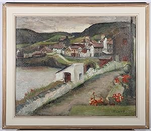 Marriott - Mid 20th Century Oil, Village By The River