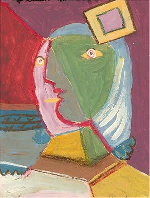 Imagen del vendedor de Manner of Picasso - 20th Century Acrylic, Femme En Beret a la venta por Sulis Fine Art