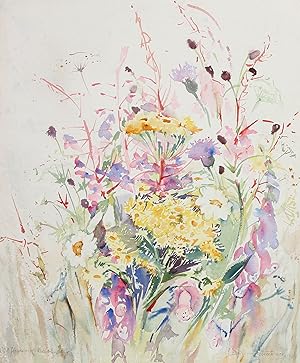 Daphne Stevenson - 20th Century Watercolour, Wildflowers of Wensleydale