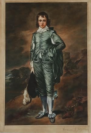 Francis S. Walker after Gainsborough - 1910 Mezzotint, Blue Boy