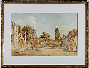 W. F Weston - Framed Early 20th Century Watercolour, Shepperton Village