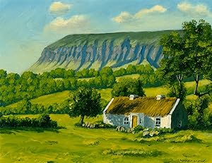 Bild des Verkufers fr David K. Smyth - 1972 Oil, The Thatched Lodge zum Verkauf von Sulis Fine Art