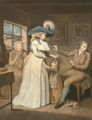 Image du vendeur pour Leslie Haynes After George Morland - 19th Century Mezzotint, The Virtuous Parent mis en vente par Sulis Fine Art