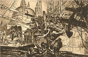 Seller image for After Sir Frank Brangwyn RA (1867-1956) - 1924 Photogravure, Santa Maria, Venice for sale by Sulis Fine Art