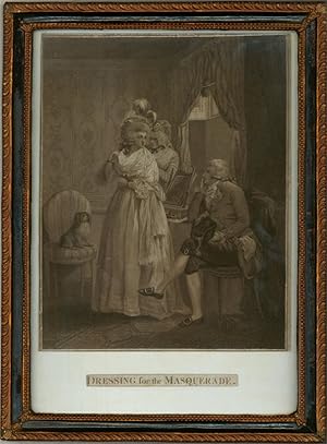 Seller image for J.R. Smith after Morland - 1789 Stipple Engraving, Dressing for the Masquerade for sale by Sulis Fine Art