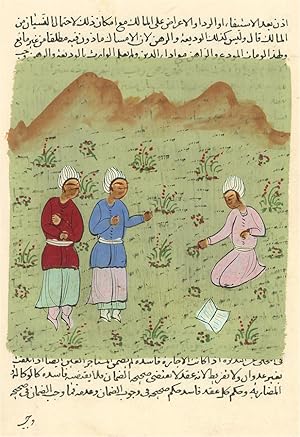 Indian Miniatures - Early 20th Century Gouache, Three Figures