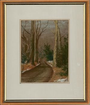 Seller image for Joyce Hawkes - 20th Century Pastel, Dartmoor Lane In Winter for sale by Sulis Fine Art