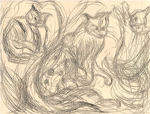Seller image for Annelise Firth (b.1961) - 2012 Etching, The Family of Cats II for sale by Sulis Fine Art