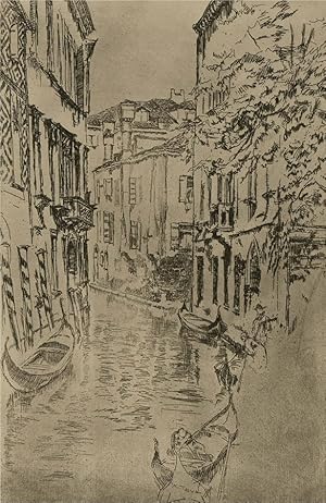 Bild des Verkufers fr After James Abbott McNeill Whistler (1834-1903) - 1932 Photogravure, Quiet Canal zum Verkauf von Sulis Fine Art