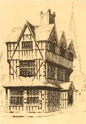 Seller image for B. E. Mayhew - Early 20th Century Etching, Black And White Houses for sale by Sulis Fine Art