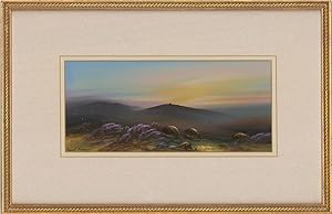 Bild des Verkufers fr Frank Holmes (b.1935) - Mid 20th Century Oil, Highland Sunset zum Verkauf von Sulis Fine Art
