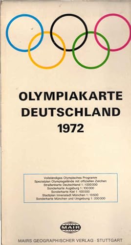 Olympiakarte Deutschland 1972