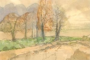 Seller image for Keith Johnson (1931-2018) - Contemporary Watercolour, Fog and Leaves for sale by Sulis Fine Art