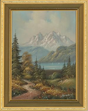 M. Hobart - 20th Century Oil, Alpine Lake