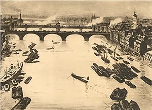 Seller image for After C.R.W. Nevinson ARA (1889-1946) - 1932 Photogravure, London Bridges for sale by Sulis Fine Art