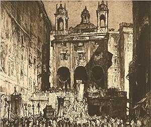 Seller image for After Sir Frank Brangwyn RA (1867-1956) - 1924 Photogravure, St Peter's, Genoa for sale by Sulis Fine Art
