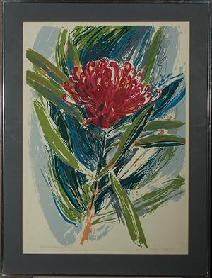 Bild des Verkufers fr Robert Griffiths - Contemporary Silkscreen, Telopea Oreades zum Verkauf von Sulis Fine Art