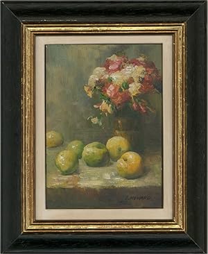 J. Howard - 20th Century Oil, Flowers And Apples