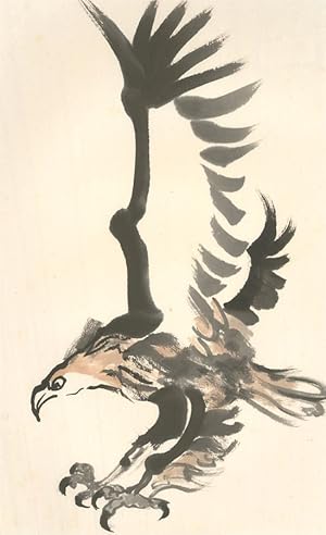 Hu Dongfang - Contemporary Pen and Ink Drawing, The Eagle