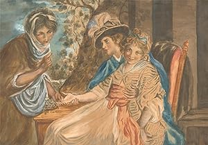 Harriet Bladen (1735-1821) - Early 19th Century Watercolour, The Fortune Teller