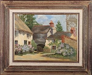 Attrib. Nelson Wright - Early 20th Century Oil, Countryside Cottages