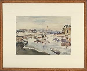 Framed 1933 Watercolour - Sailing Boats