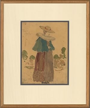 Attrib. Elyse Ashe Lord (1900â"1971) - 20thC Watercolour, 17thC Prague Costume